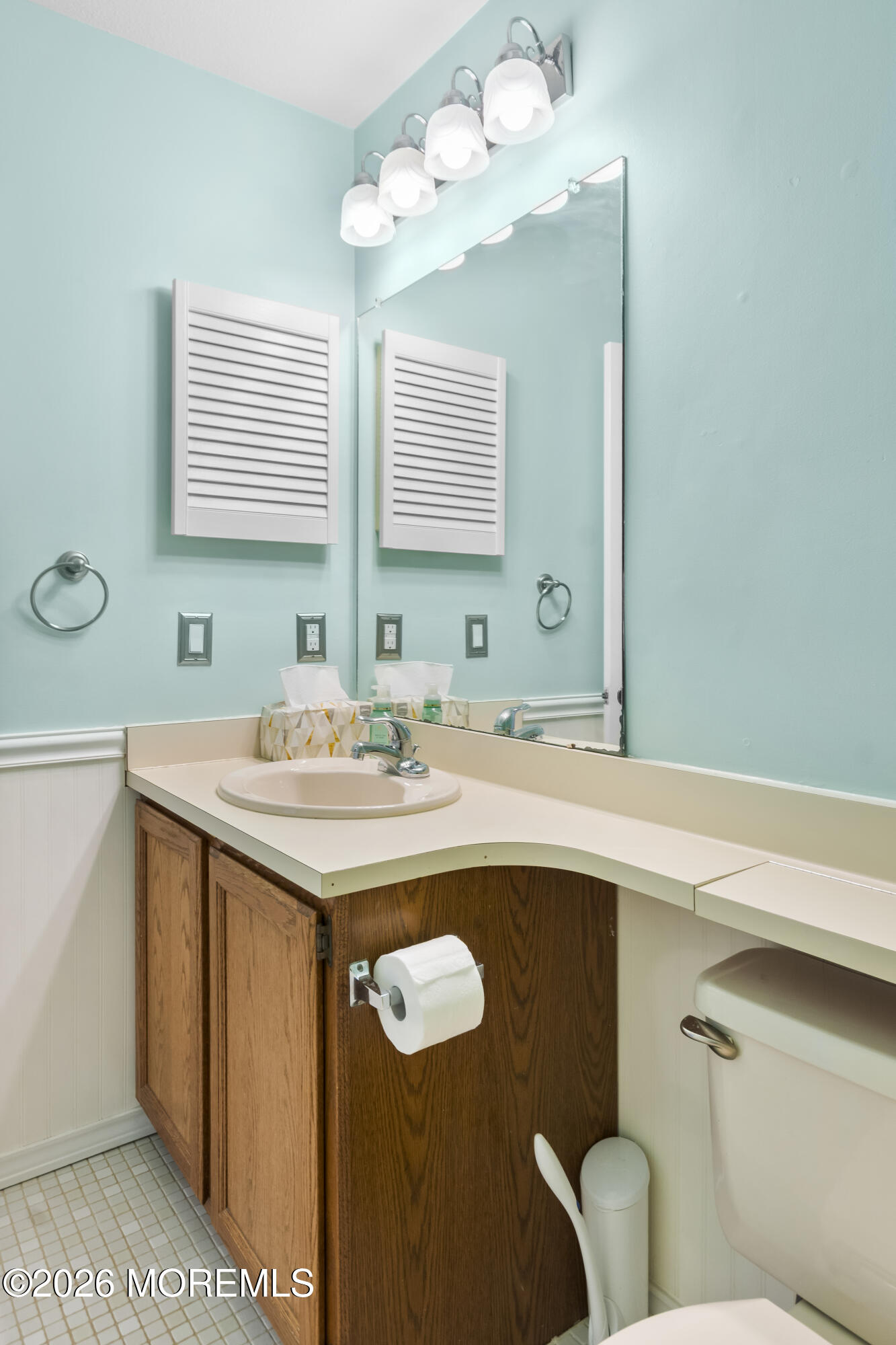 46 Hickory Hill Road Jackson, NJ 08527 - Photo 25 of 33 a bathroom with a sink a mirror and a window