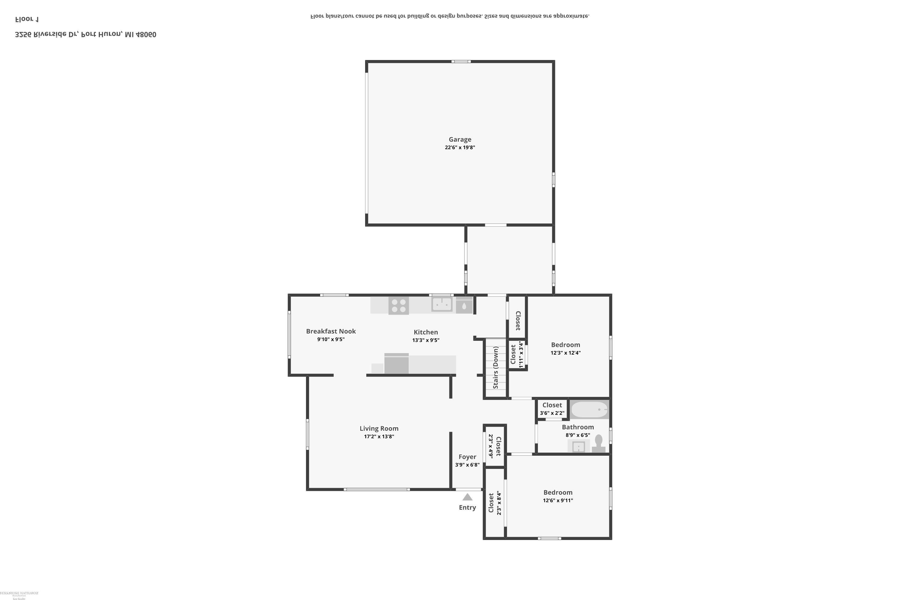 3256 Riverside Drive Port Huron, MI 48060 - Photo 36 of 36 Main Floor Floor plan
