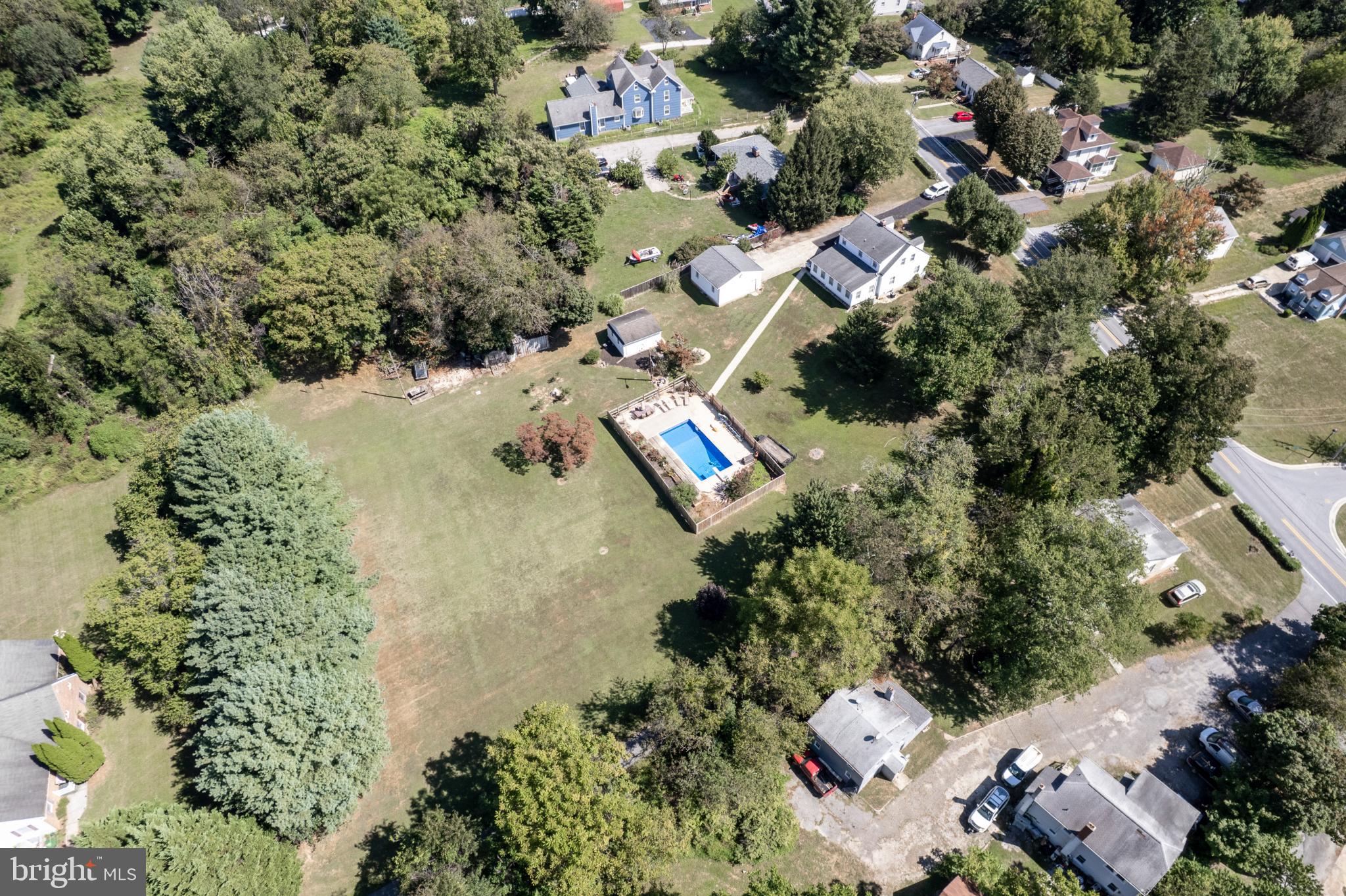 3402 Offutt Road Randallstown, MD 21133 - Photo 50 of 63 an aerial view of residential house with outdoor space