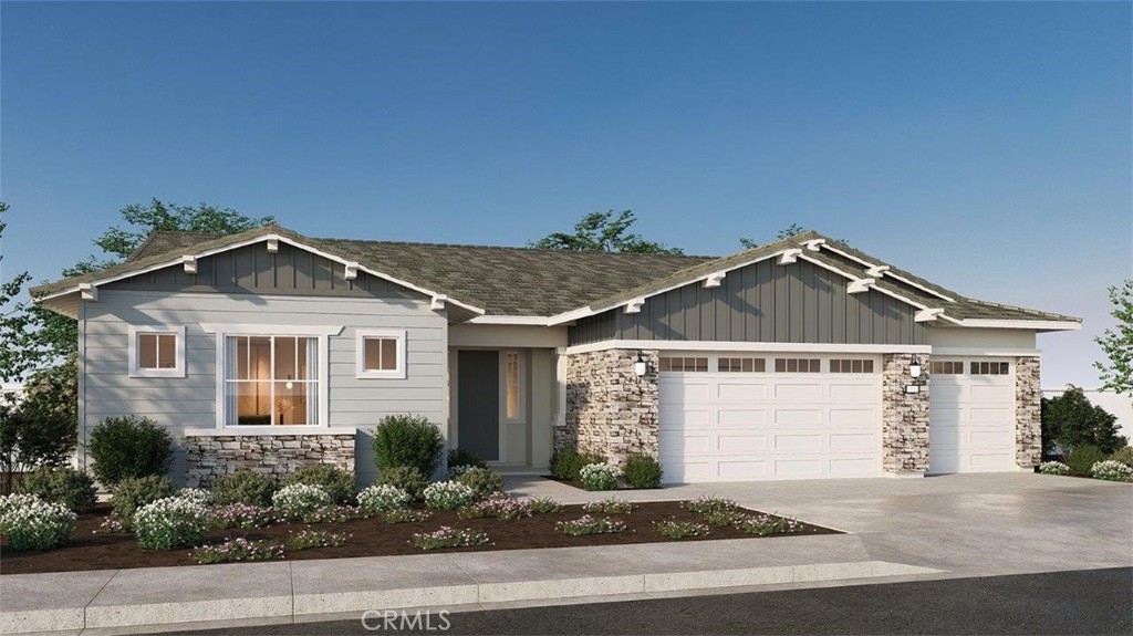 18297 Mystic Court Riverside, CA 92508 - Photo 1 of 2 a front view of a house with a yard and garage