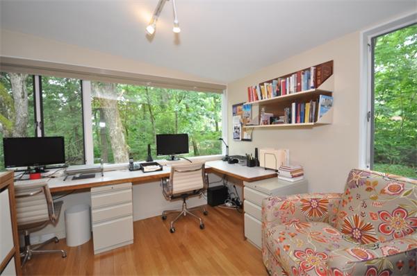21 Moon Hill Road Lexington, MA 02421 - Photo 8 of 17 a view of a workspace with furniture and a window