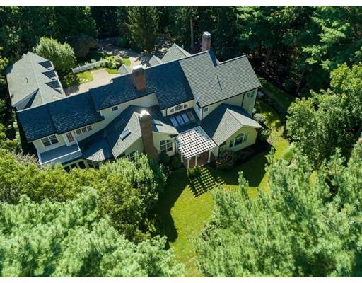 45 Pine Street Weston, MA 02493 - Photo 27 of 27 an aerial view of a house with yard swimming pool and outdoor seating