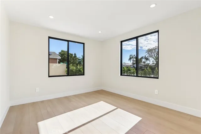 a house view with a garden space