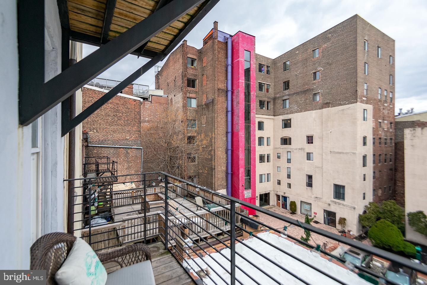 19 North 3rd Street, Unit 4 Philadelphia, PA 19106 - Photo 9 of 10 a view of a balcony with wooden floor and windows