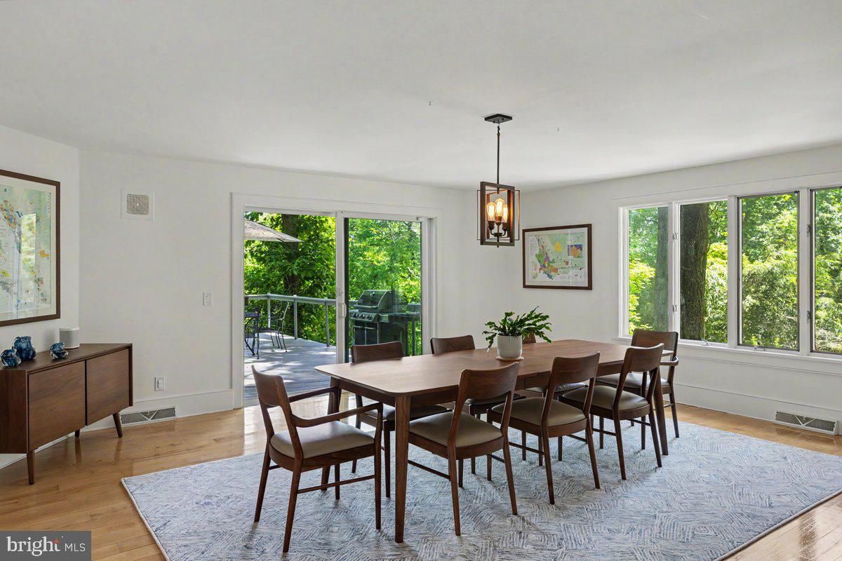 13 High Road New Hope, PA 18938 - Photo 16 of 56 a view of a dining room with furniture window and outside view