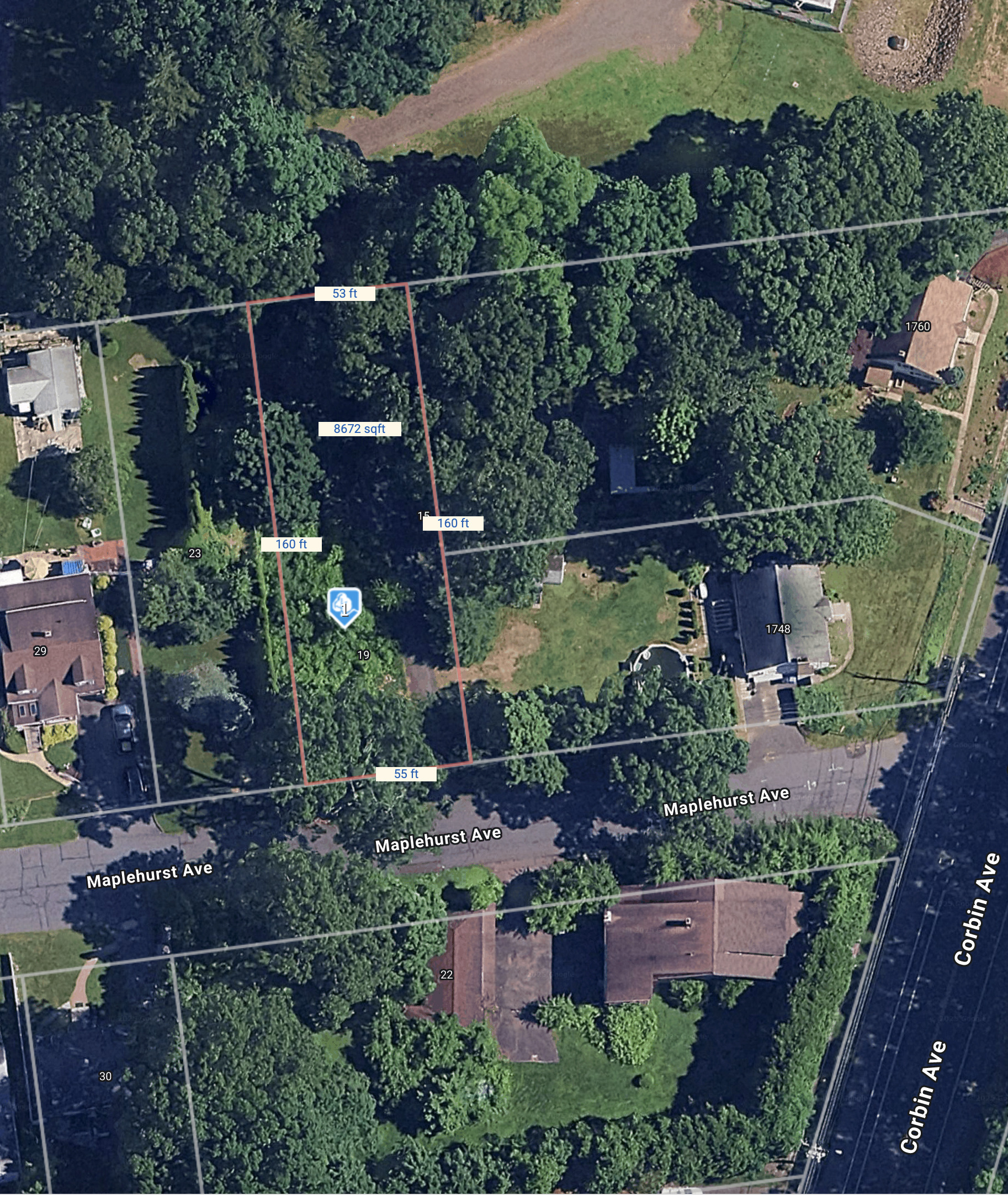 19 Maplehurst Avenue New Britain, CT 06053 - Photo 1 of 4 an aerial view of house with a street