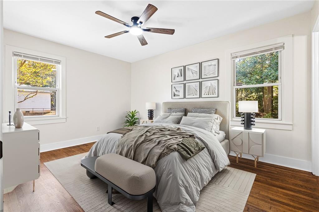 4976 Mable Lake Drive Southwest Mableton, GA 30126 - Photo 13 of 18 a bed room with a bed and a window
