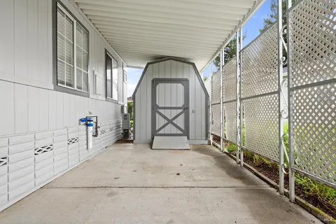 a front view of a house with swimming pool
