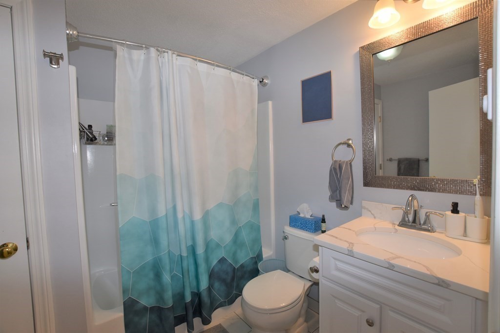 88 Charles Street, Unit 1 Waltham, MA 02453 - Photo 10 of 14 a bathroom with a sink a toilet and shower