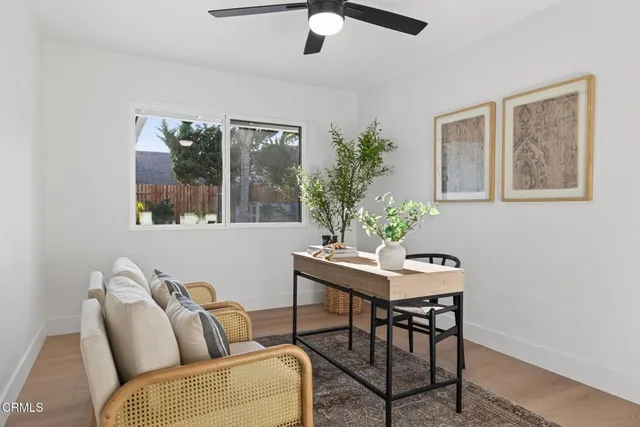 a view of a backyard of a house