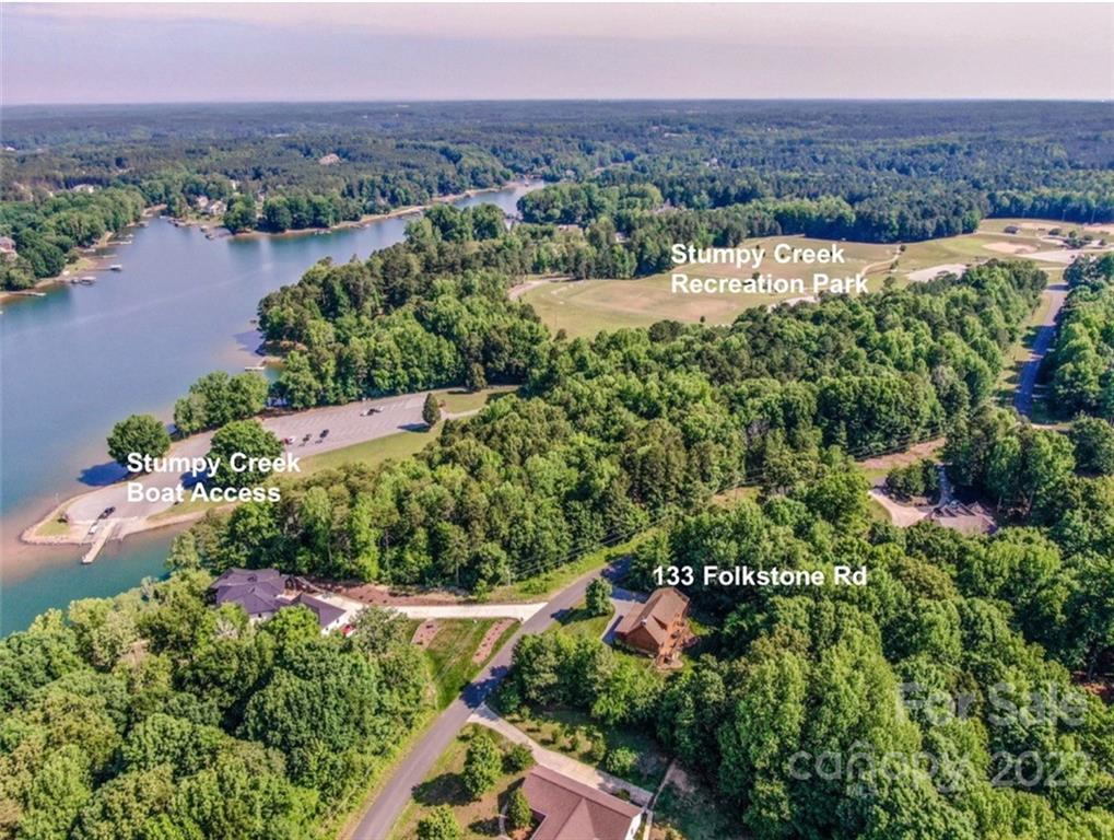133 Folkstone Road, Unit 2 Mooresville, NC 28117 - Photo 5 of 32 an aerial view of a houses with a yard