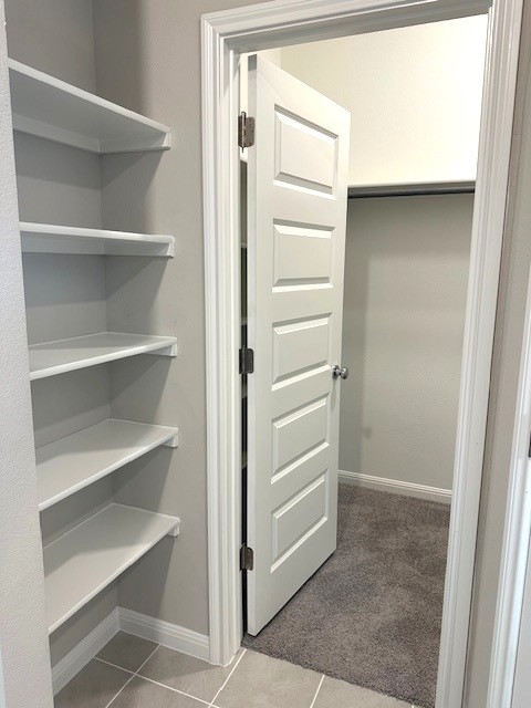 143 Tolo Drive Elgin, TX 78621 - Photo 11 of 30 a view of walk in closet with empty racks