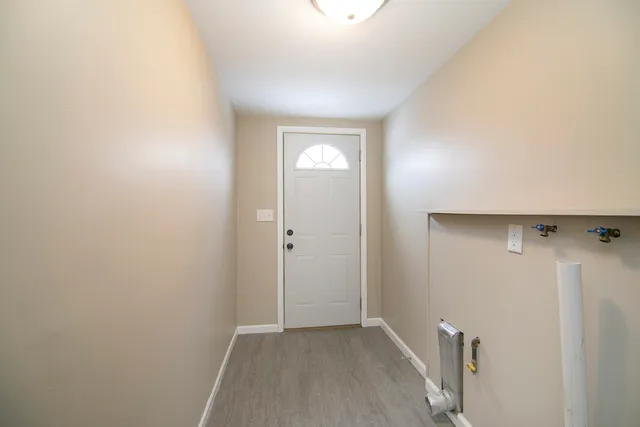 a view of a house with a outdoor space