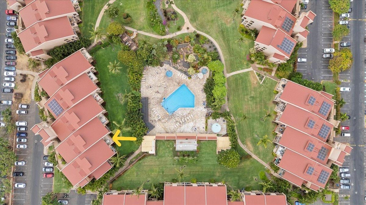 2695 South Kihei Road, Unit 6109 Kihei, HI 96753 - Photo 47 of 49 an aerial view of residential houses with outdoor space and swimming pool