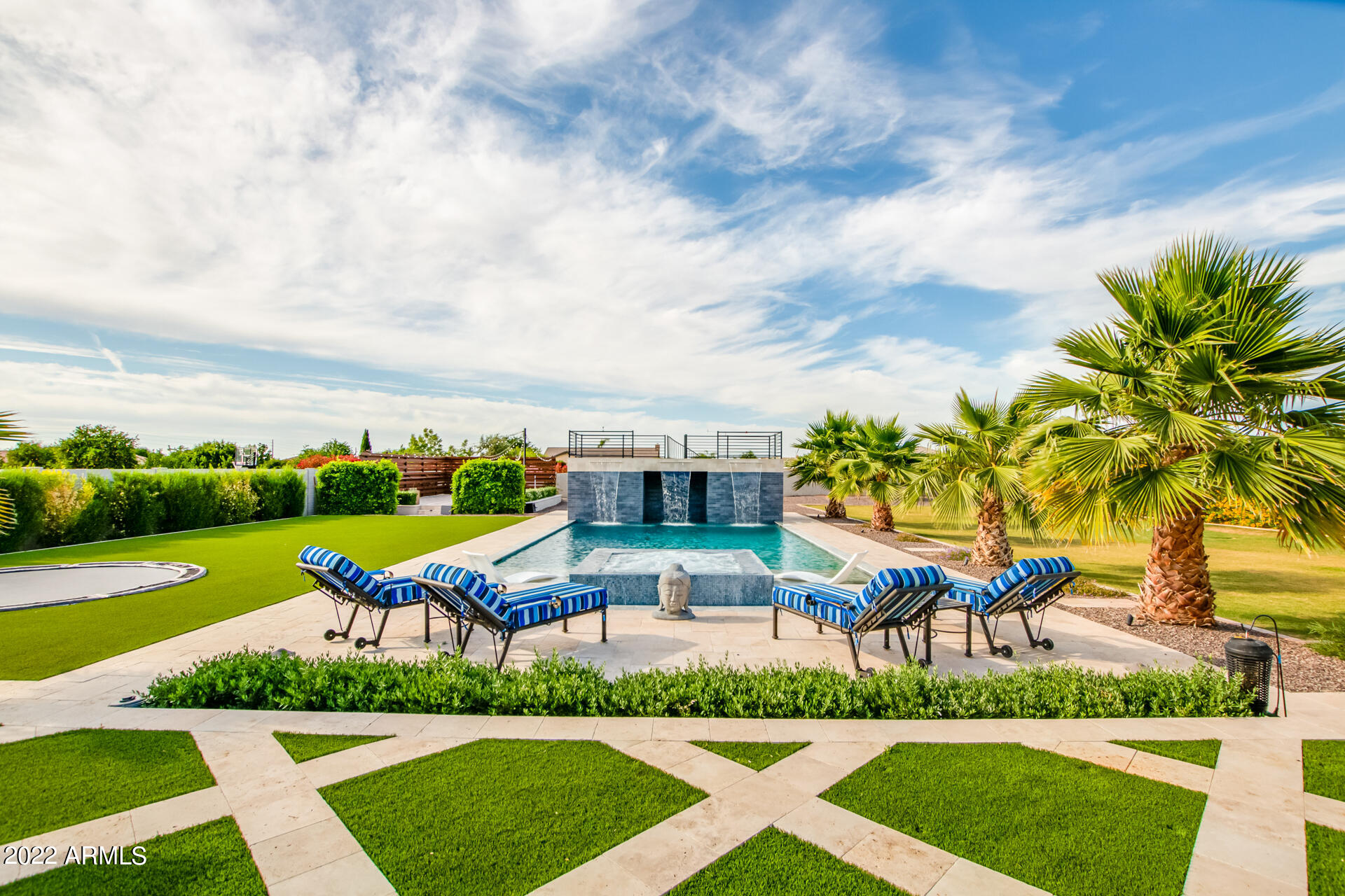 3296 East Vallejo Court Gilbert, AZ 85298 - Photo 110 of 122 Backyard - Custom Pool & Spa