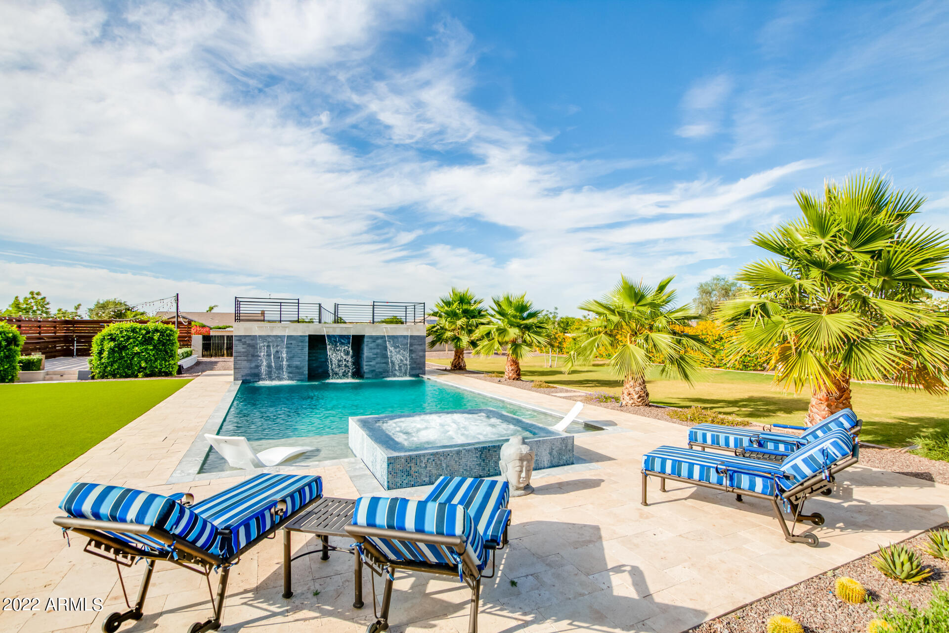 3296 East Vallejo Court Gilbert, AZ 85298 - Photo 111 of 122 Backyard - Custom Pool & Spa