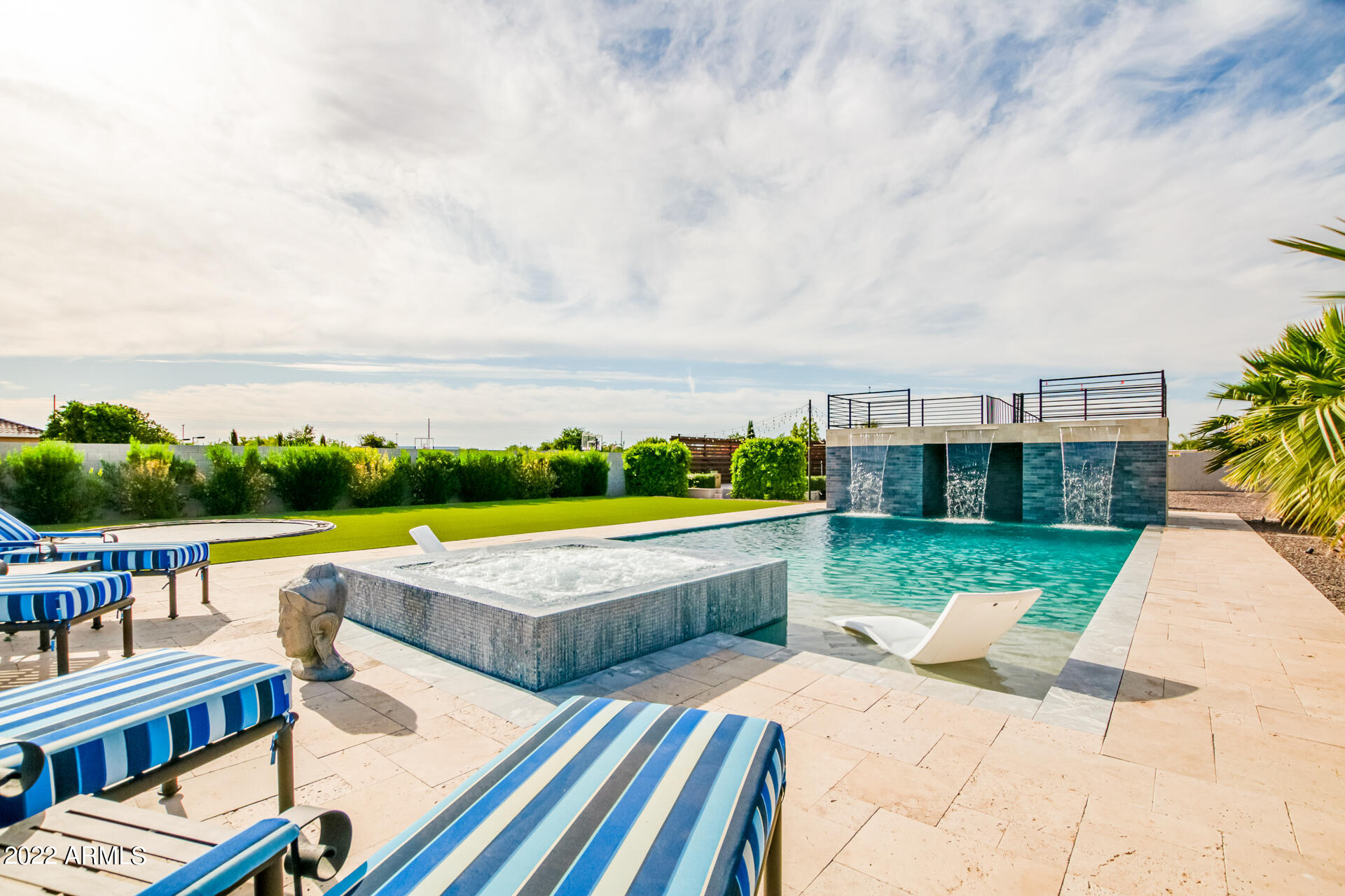 3296 East Vallejo Court Gilbert, AZ 85298 - Photo 112 of 122 Backyard - Custom Pool & Spa