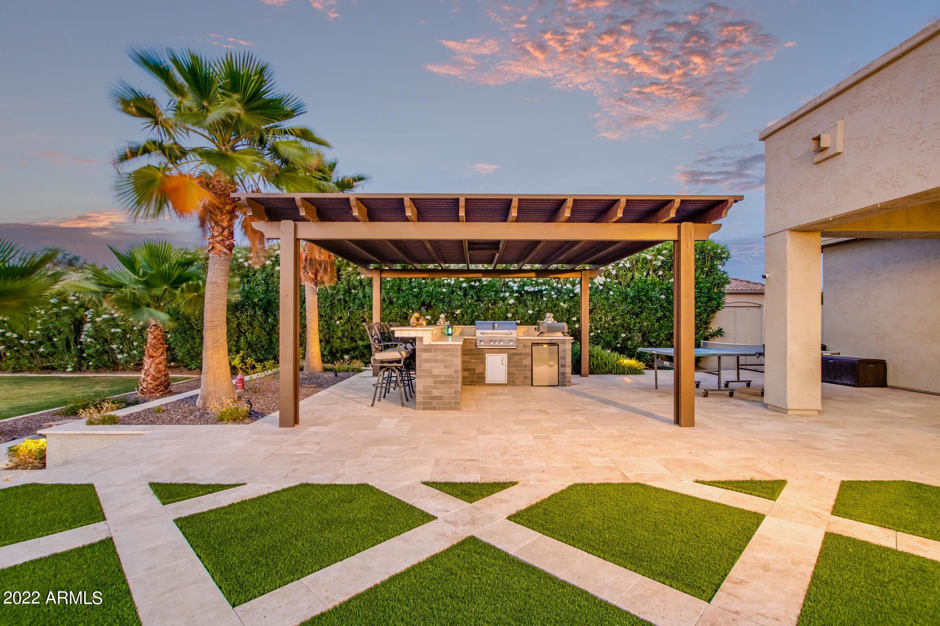 3296 East Vallejo Court Gilbert, AZ 85298 - Photo 14 of 122 Backyard - Built in BBQ