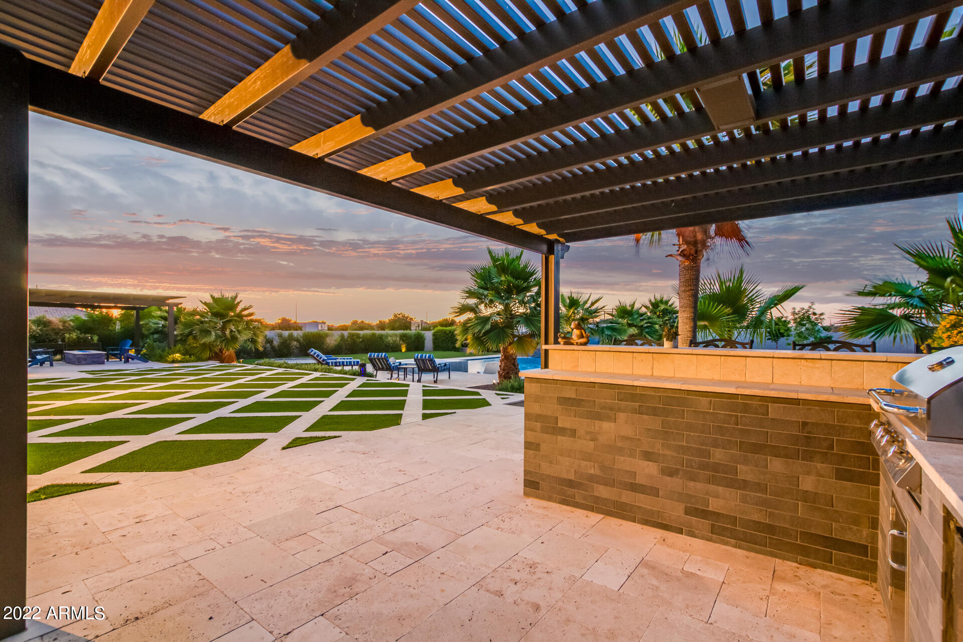 3296 East Vallejo Court Gilbert, AZ 85298 - Photo 15 of 122 Backyard - Built in BBQ