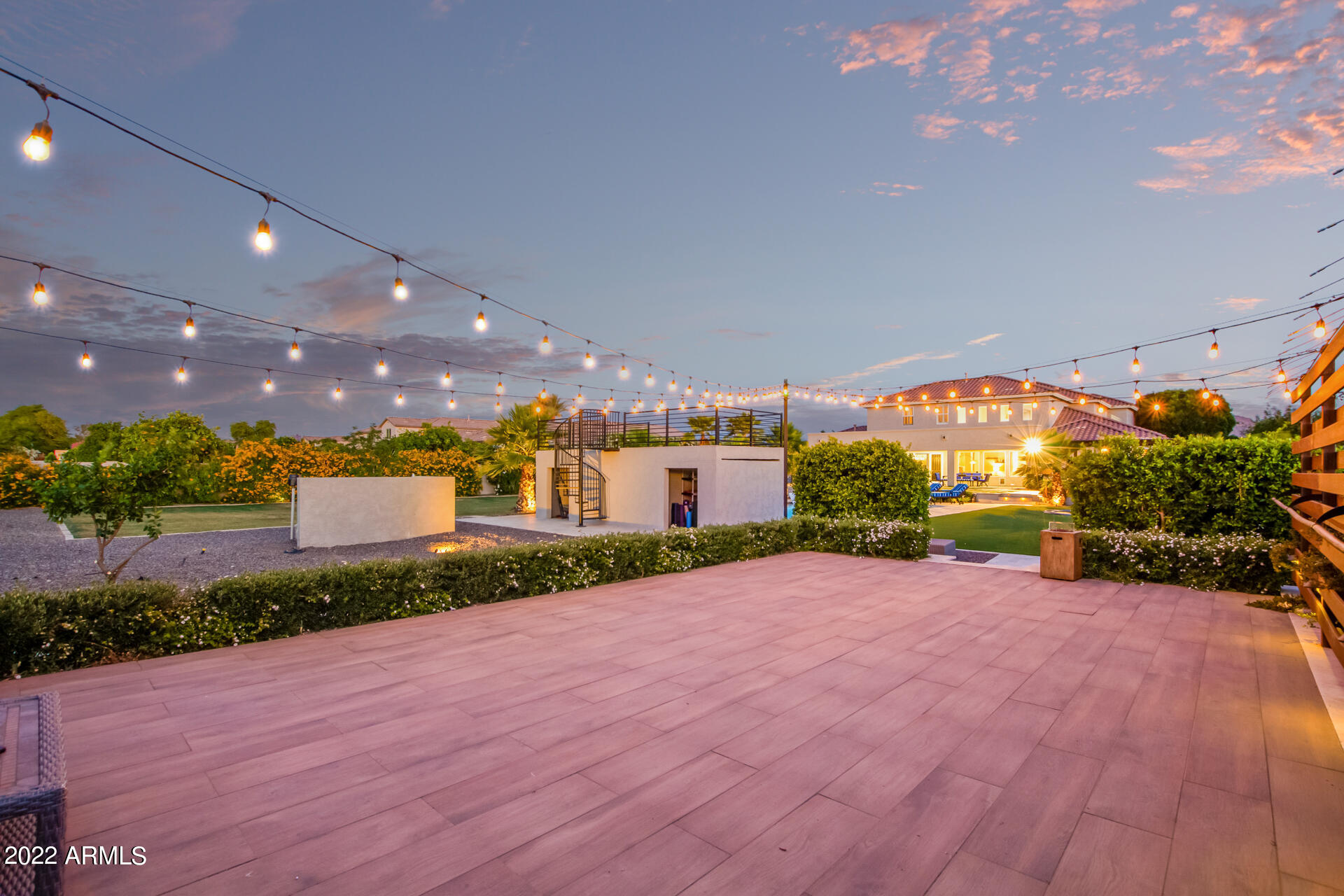 3296 East Vallejo Court Gilbert, AZ 85298 - Photo 28 of 122 Backyard - Outdoor Theater Space