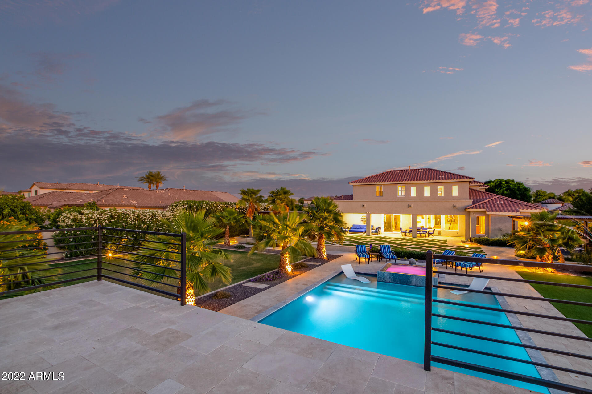 3296 East Vallejo Court Gilbert, AZ 85298 - Photo 30 of 122 Backyard Pool Structure View