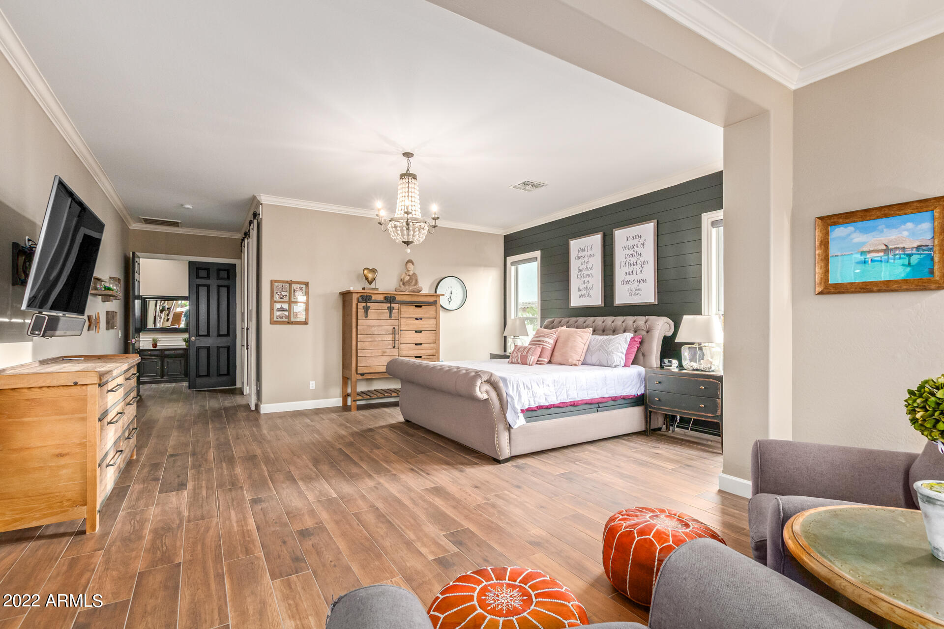 3296 East Vallejo Court Gilbert, AZ 85298 - Photo 63 of 122 Master Suite - Shiplap Wall