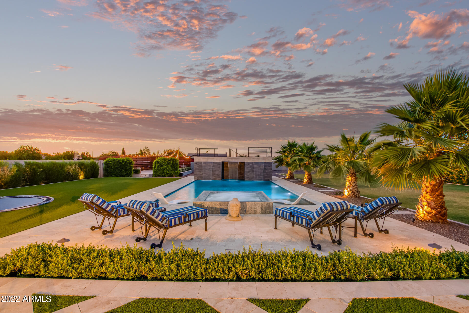3296 East Vallejo Court Gilbert, AZ 85298 - Photo 7 of 122 Backyard - Custom Pool & Spa