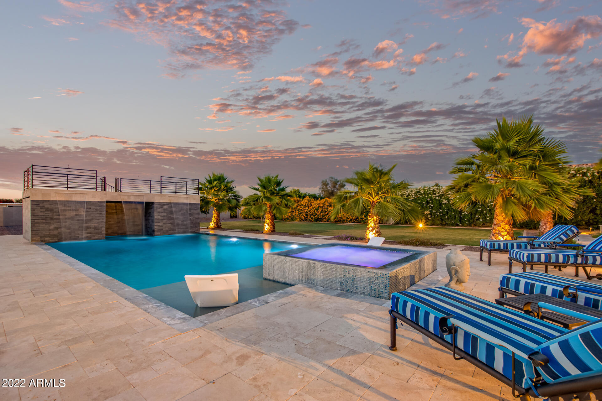 3296 East Vallejo Court Gilbert, AZ 85298 - Photo 9 of 122 Backyard - Custom Pool & Spa
