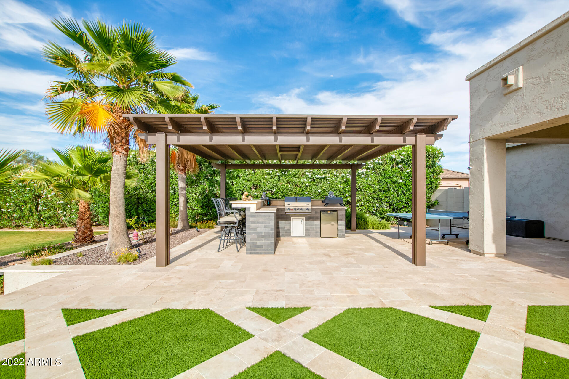 3296 East Vallejo Court Gilbert, AZ 85298 - Photo 100 of 122 Backyard - Built in BBQ