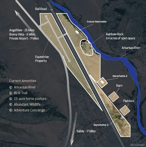 a front door with a building