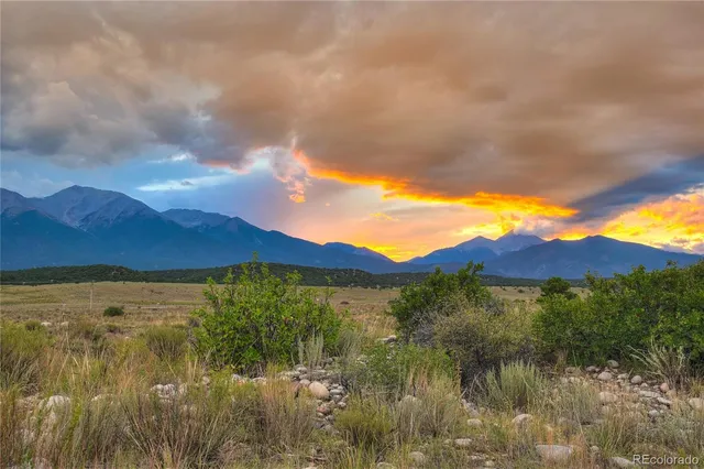 a view of a yard with wooden fence