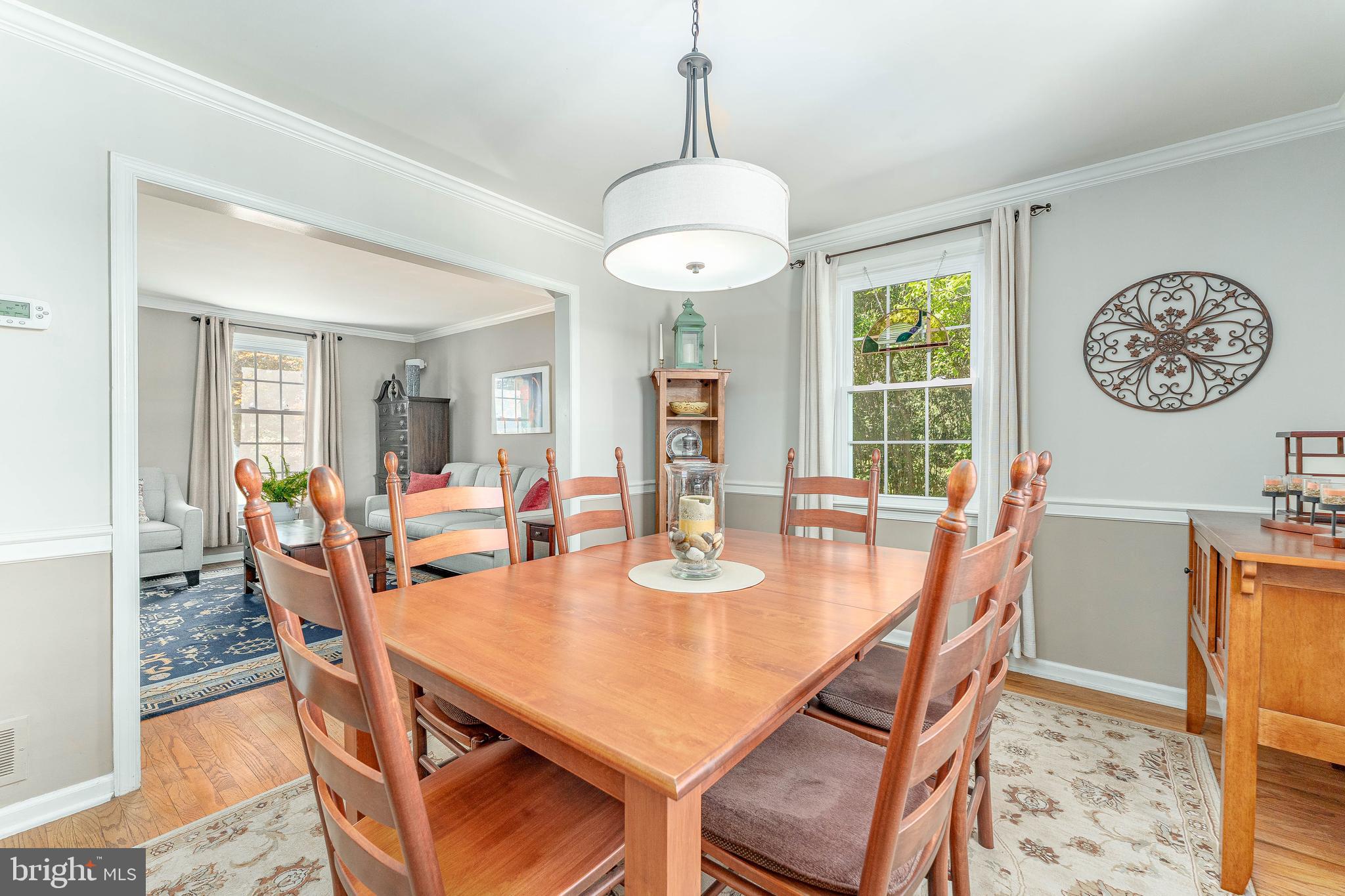 84 North Spring Lane Phoenixville, PA 19460 - Photo 12 of 51 a view of a dining room with furniture window and wooden floor