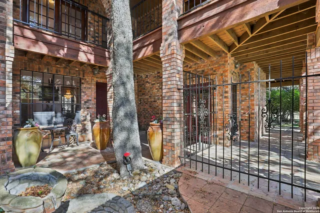 a view of a house with a patio
