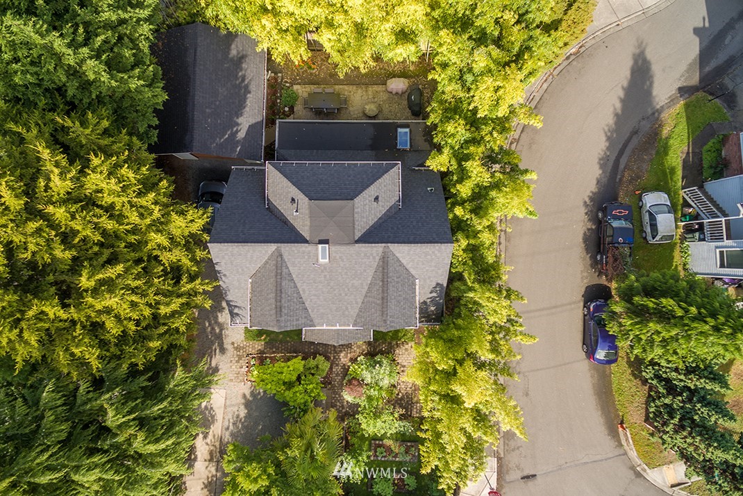 8320 Renton Avenue South Seattle, WA 98118 - Photo 38 of 39 an aerial view of residential house with outdoor space and trees all around
