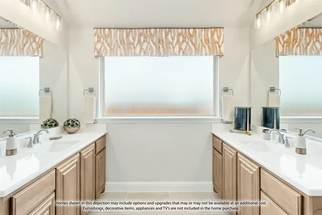 a bathroom with a sink a mirror and a shower