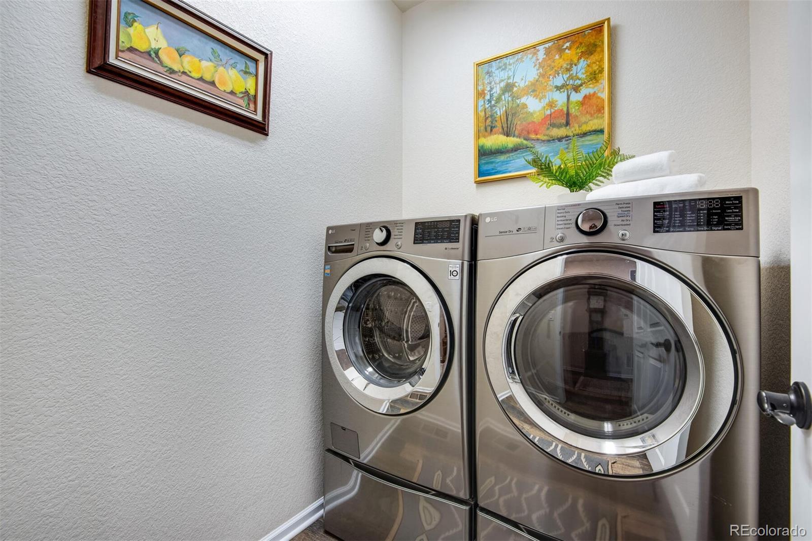 12646 Eagle River Road Firestone, CO 80504 - Photo 14 of 40 a living room with dryer and washer