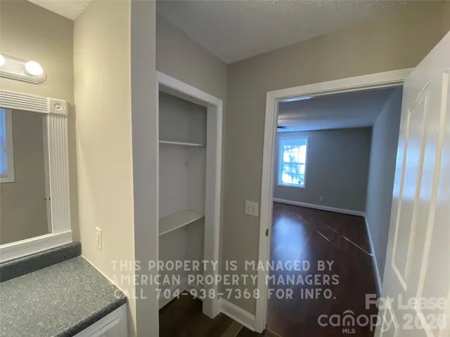 view of an entryway and wooden floor