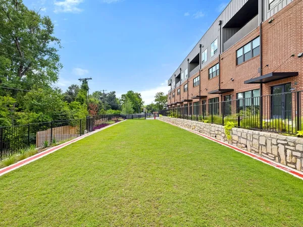 a view of swimming pool with a garden