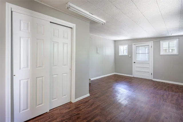wooden floor in an empty room