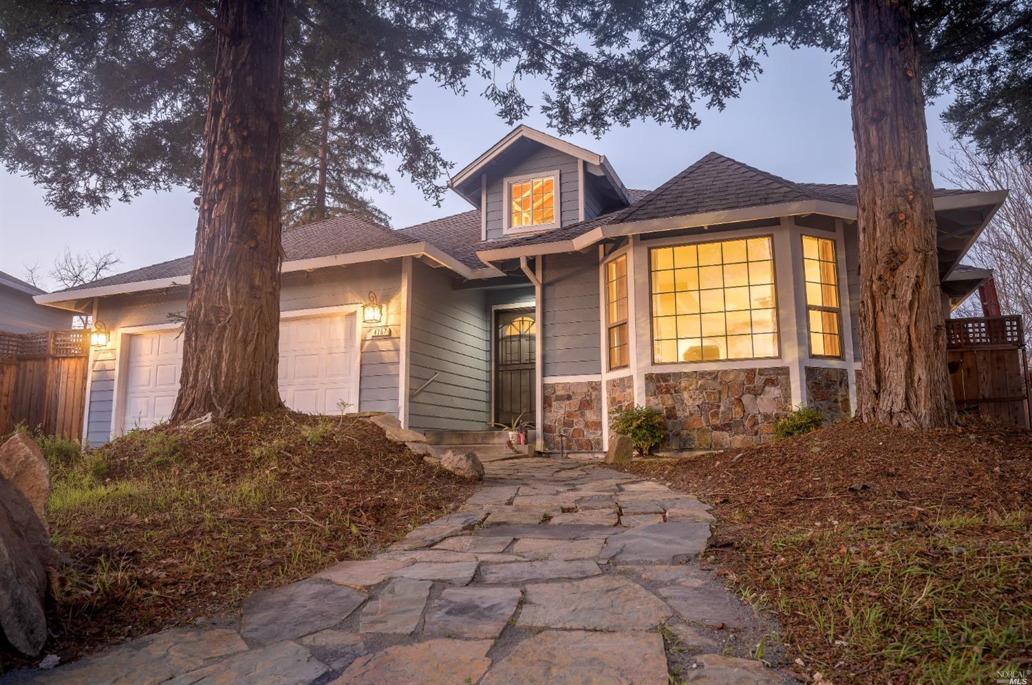 4767 Sunshine Avenue Santa Rosa, CA 95409 - Photo 1 of 1 a front view of a house with a yard