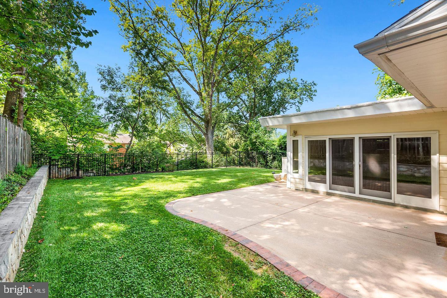 5934 Anniston Road Bethesda, MD 20817 - Photo 23 of 25 Large Flat Backyard with Patio