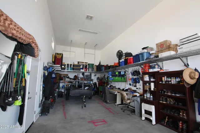 a front view of a house with patio