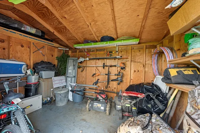 a view of storage and utility room