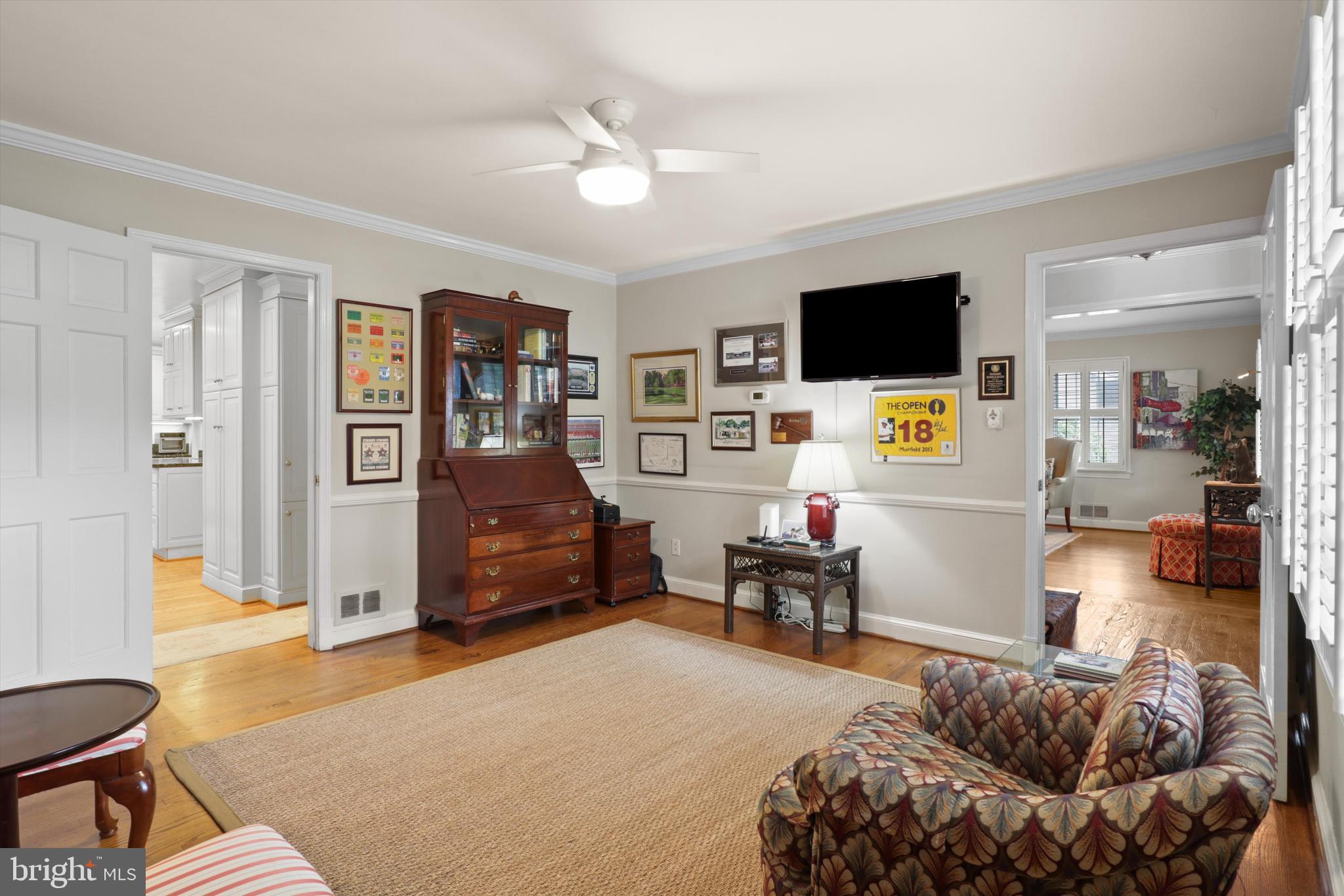 2905 Dartmouth Road Alexandria, VA 22314 - Photo 15 of 28 a bedroom with furniture and a flat screen tv