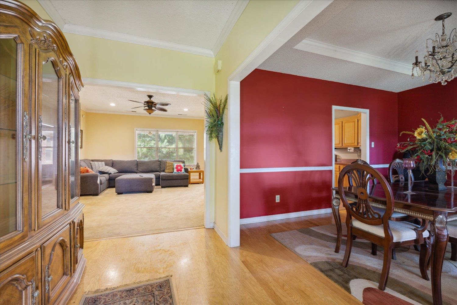 6473 Pleasant Ridge Road Millington, TN 38053 - Photo 4 of 23 Dining room with ornamental molding.