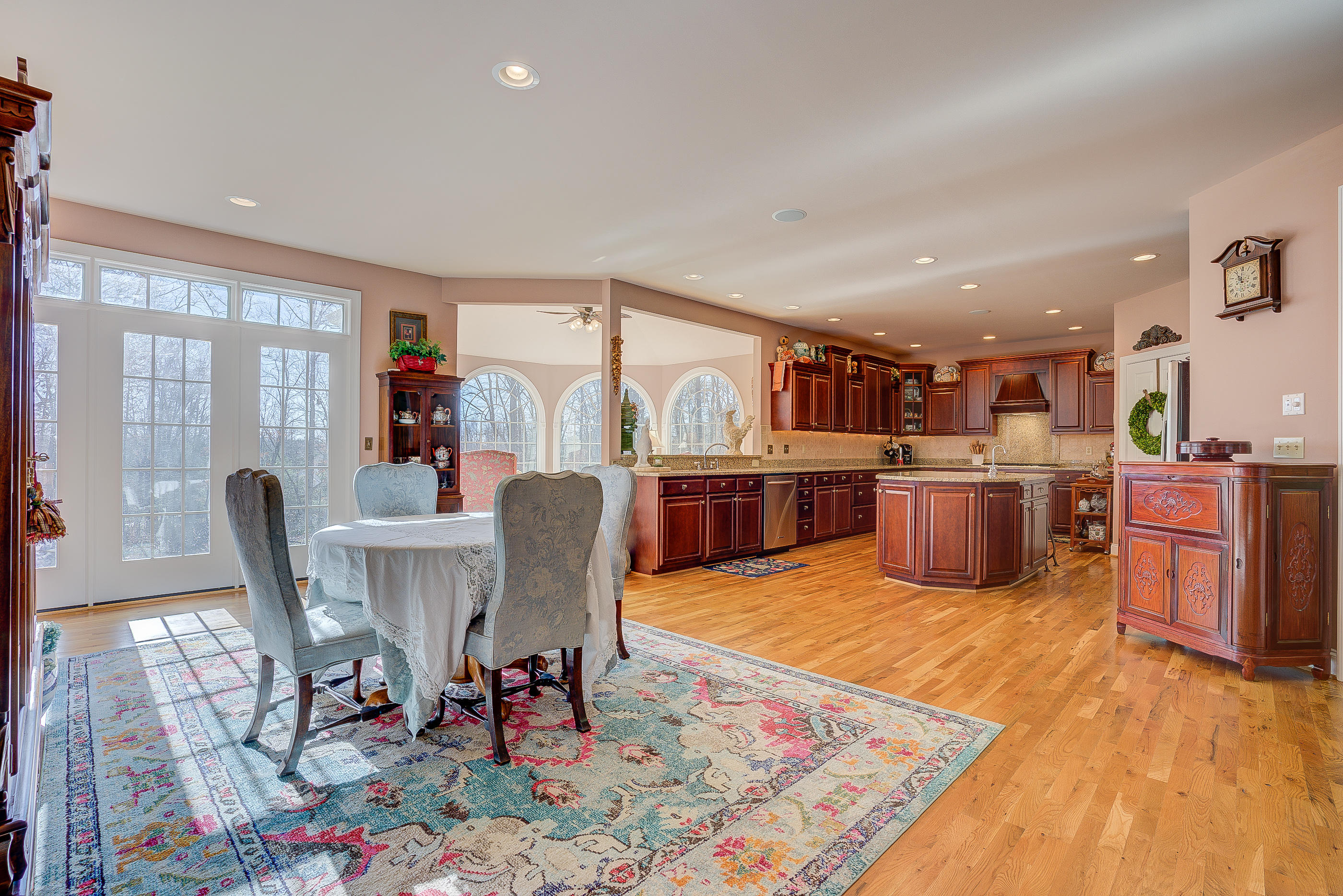 124 Massey Road Stuart, VA 24171 - Photo 10 of 42 a living room with furniture a rug potted plant and kitchen view
