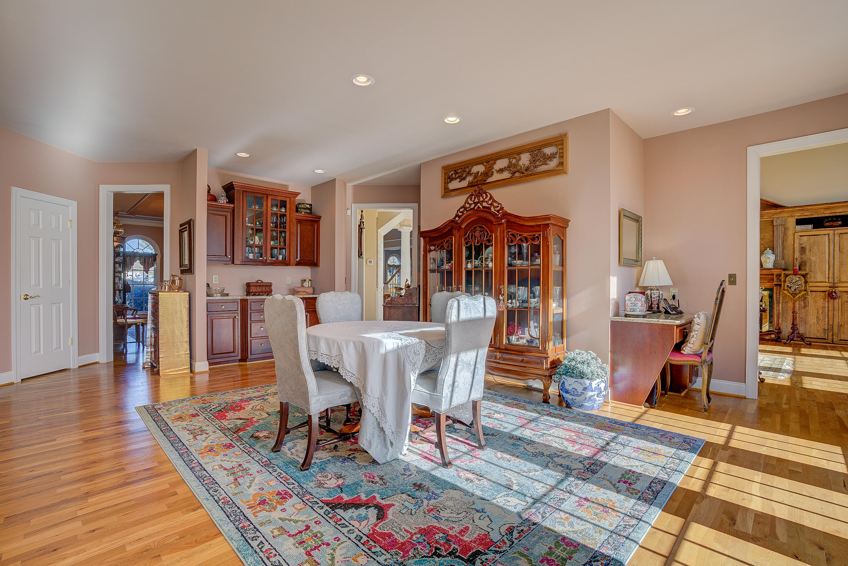 124 Massey Road Stuart, VA 24171 - Photo 13 of 42 a view of a dining room with furniture and wooden floor
