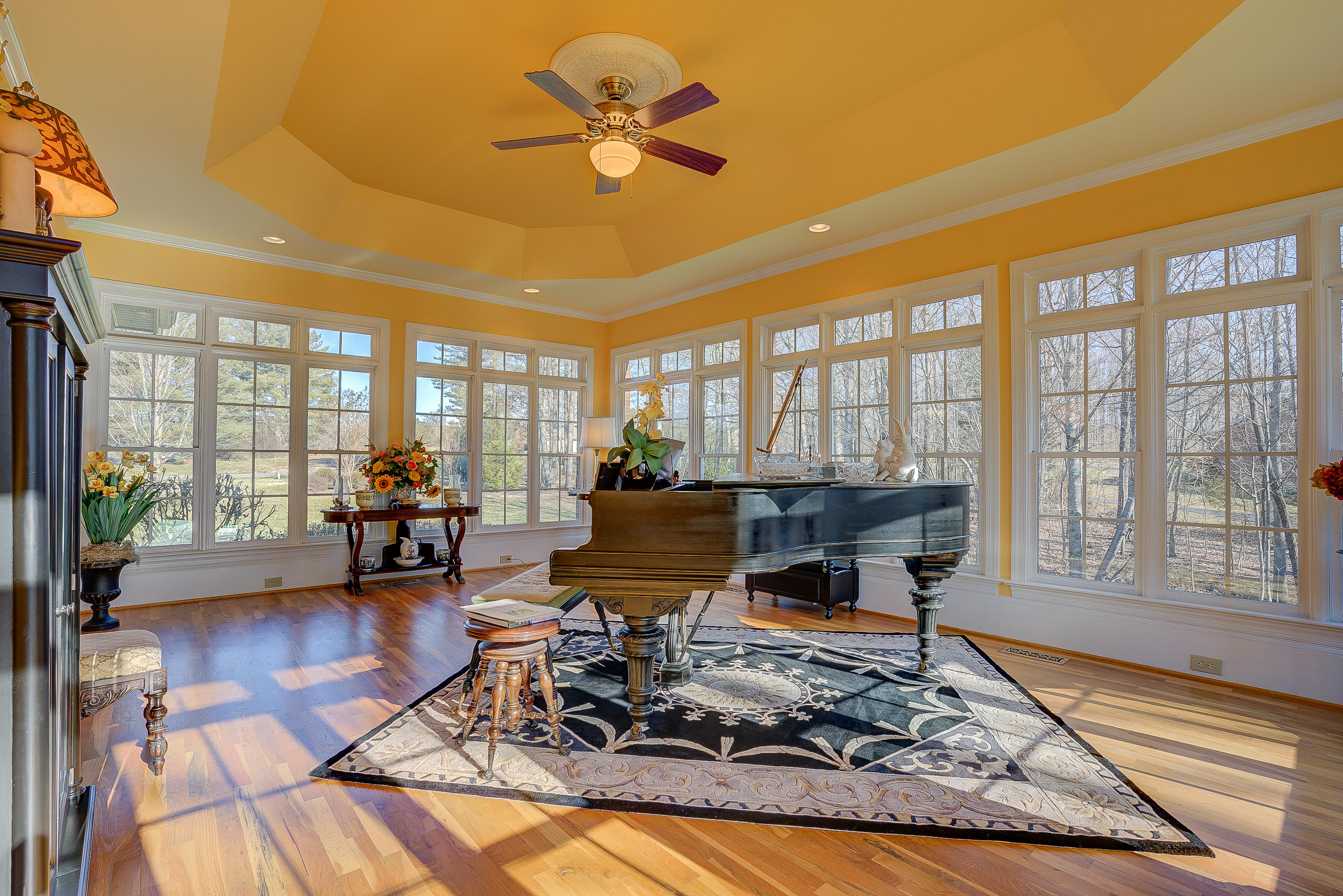 124 Massey Road Stuart, VA 24171 - Photo 20 of 42 a living room with furniture a rug wooden floor and a large window