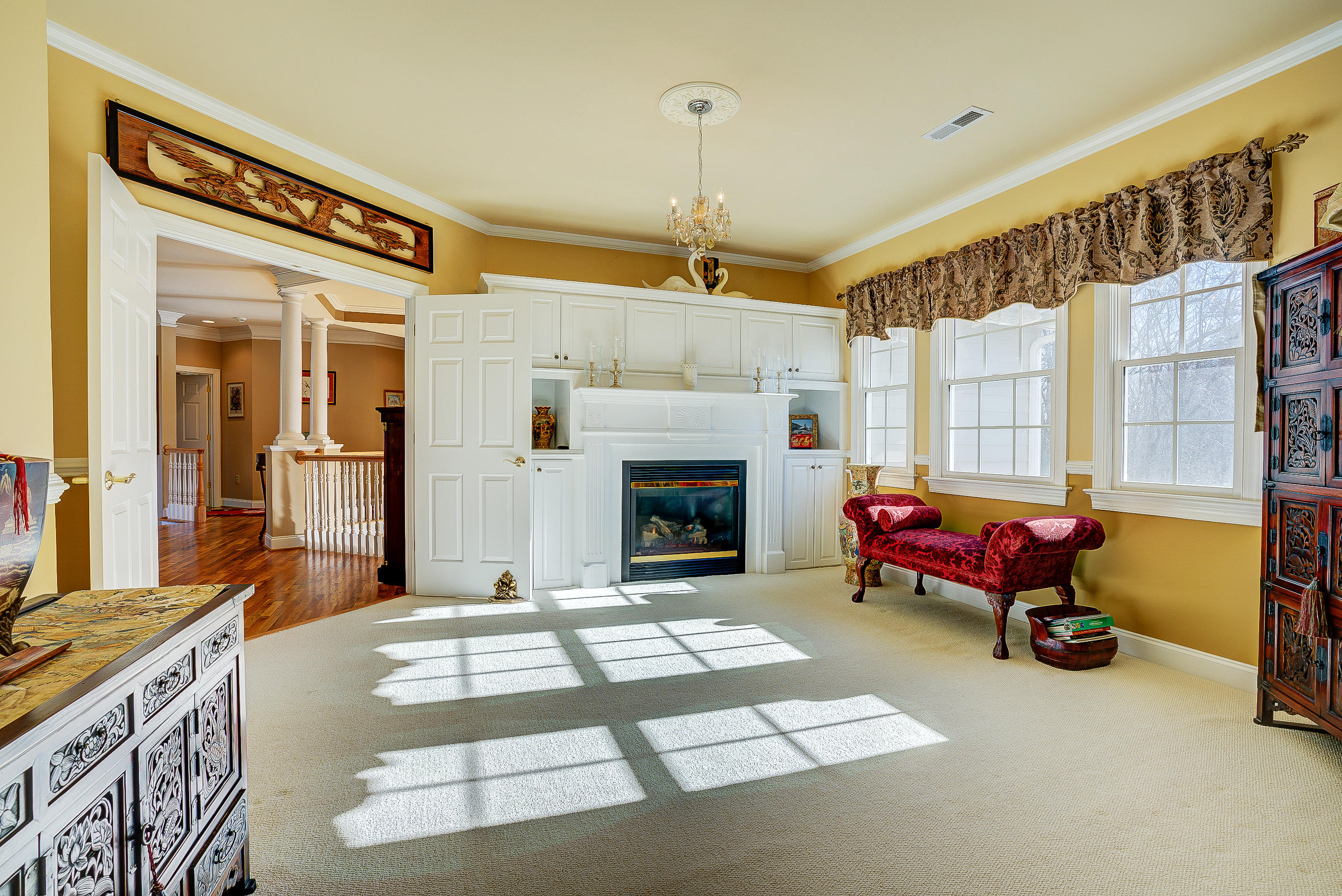 124 Massey Road Stuart, VA 24171 - Photo 27 of 42 a living room with furniture and a fireplace