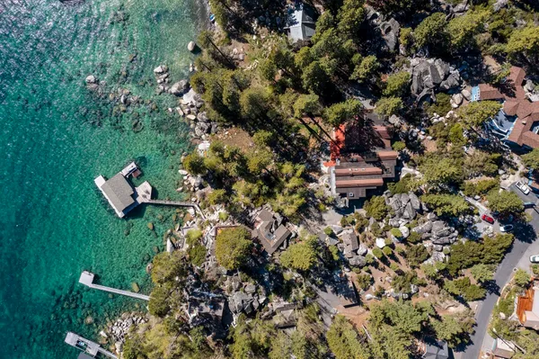 a view of swimming pool with a yard